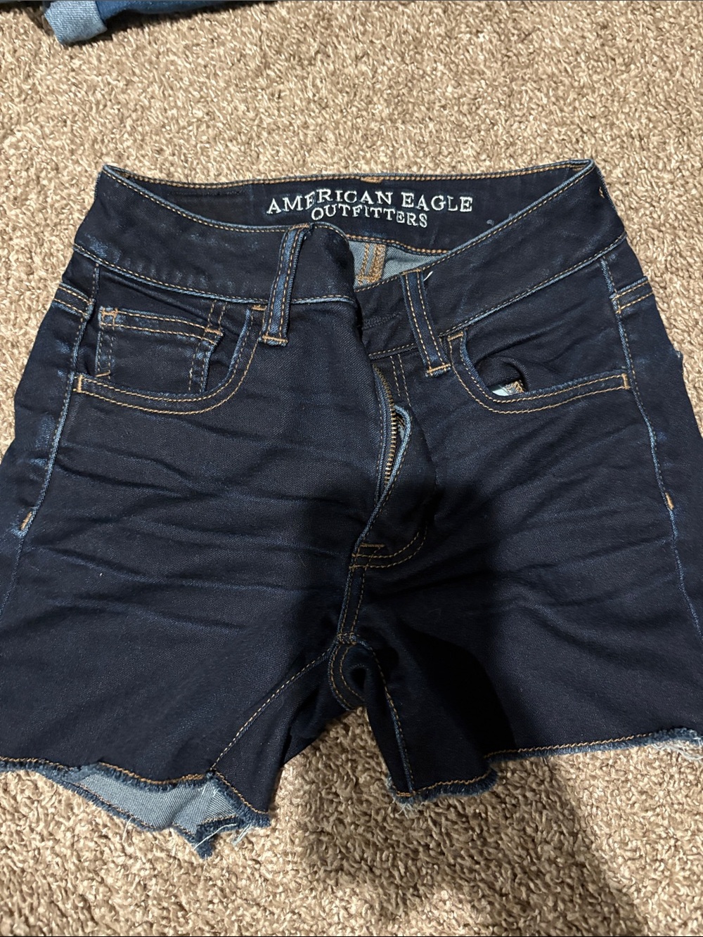 American Eagle Outfitters Dark Blue Jean Shorts